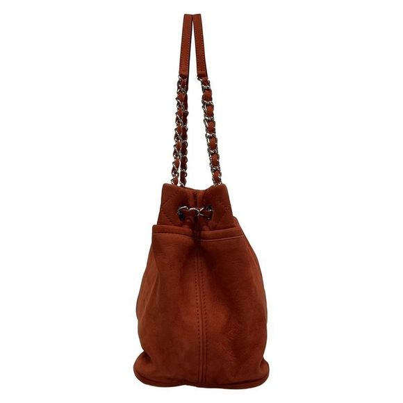 Chanel Tote Bag Matelasse Red Chain Shoulder / Silver Hardware / Coco Mark - Picture 4 of 15